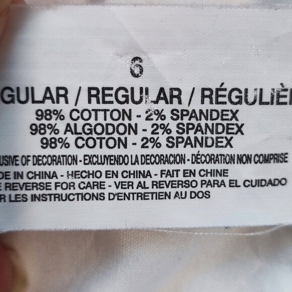 Cod Bleu Marielle jeans slim straight Rhinestone design white women's size 6/27 - Picture 10 of 11